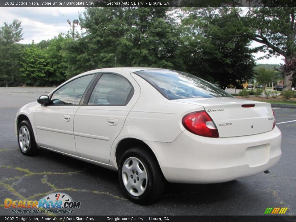 2002 Dodge Neon Stone White / Dark Slate Gray Photo #4