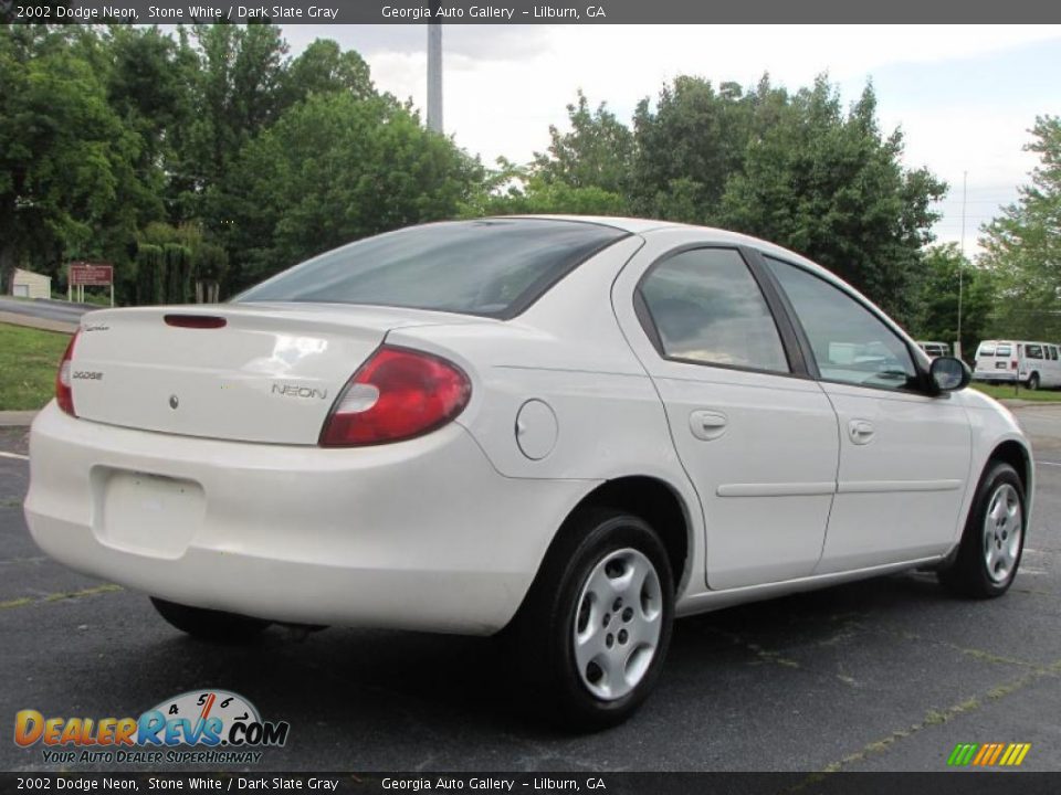 2002 Dodge Neon Stone White / Dark Slate Gray Photo #6