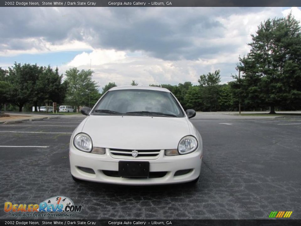 2002 Dodge Neon Stone White / Dark Slate Gray Photo #8