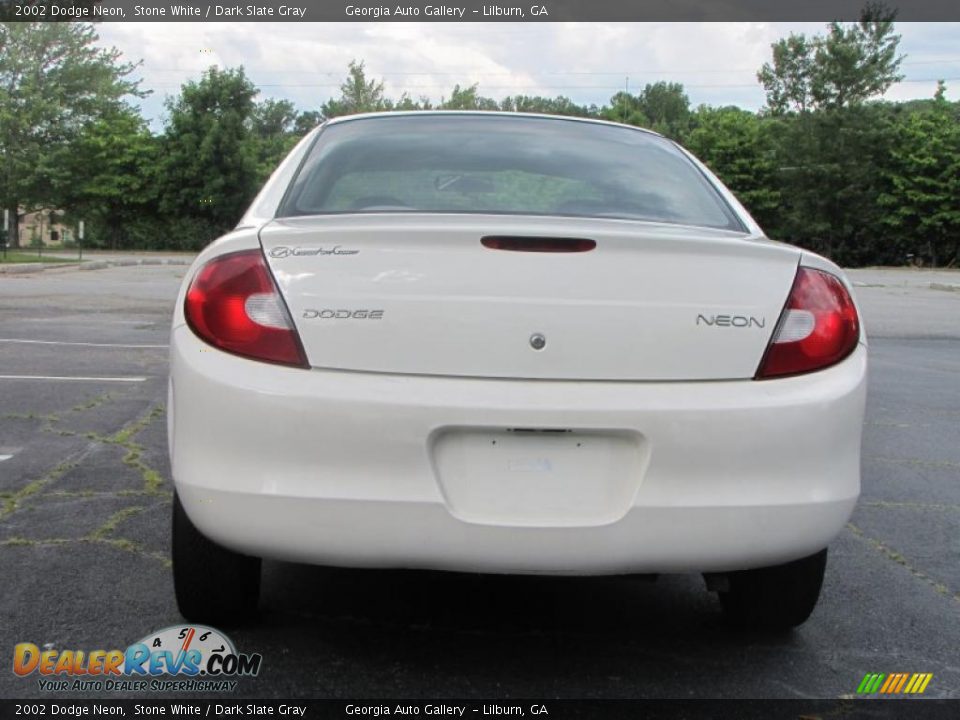 2002 Dodge Neon Stone White / Dark Slate Gray Photo #9