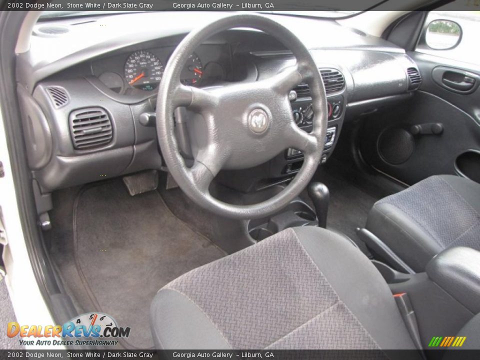 2002 Dodge Neon Stone White / Dark Slate Gray Photo #12