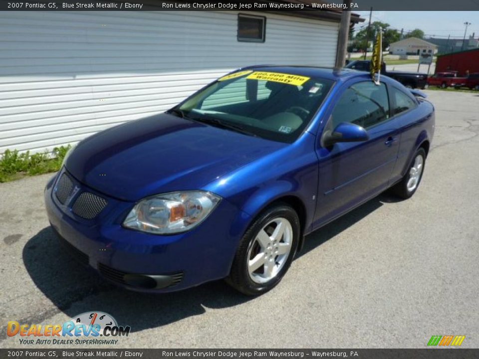 2007 Pontiac G5 Blue Streak Metallic / Ebony Photo #1