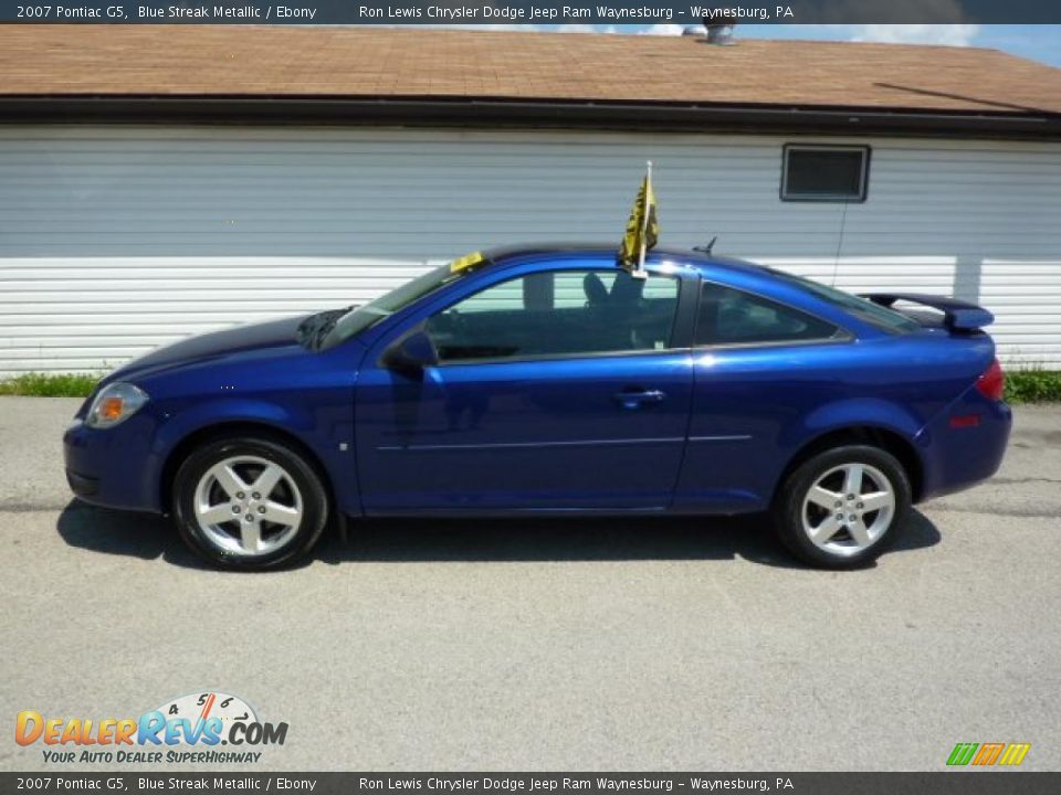 2007 Pontiac G5 Blue Streak Metallic / Ebony Photo #2