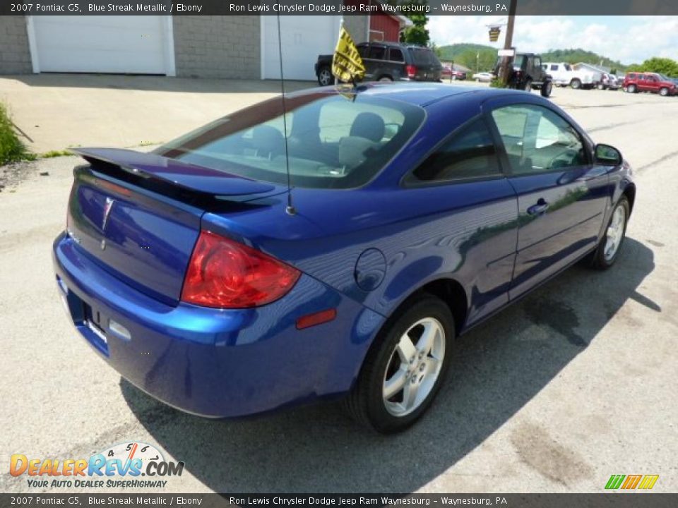 2007 Pontiac G5 Blue Streak Metallic / Ebony Photo #5