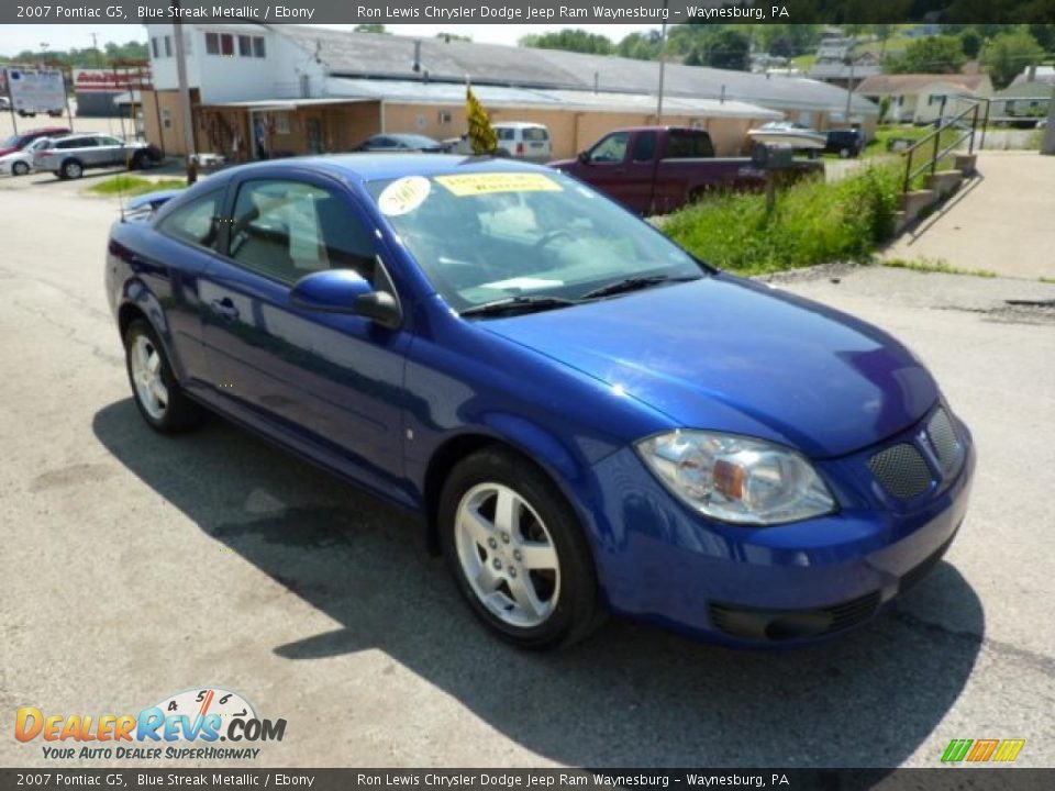 2007 Pontiac G5 Blue Streak Metallic / Ebony Photo #6