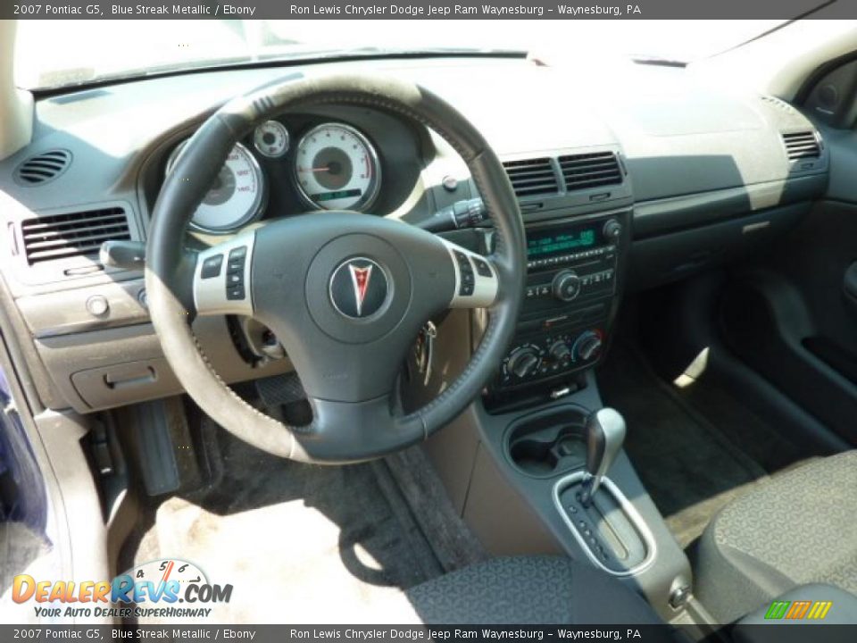 2007 Pontiac G5 Blue Streak Metallic / Ebony Photo #10