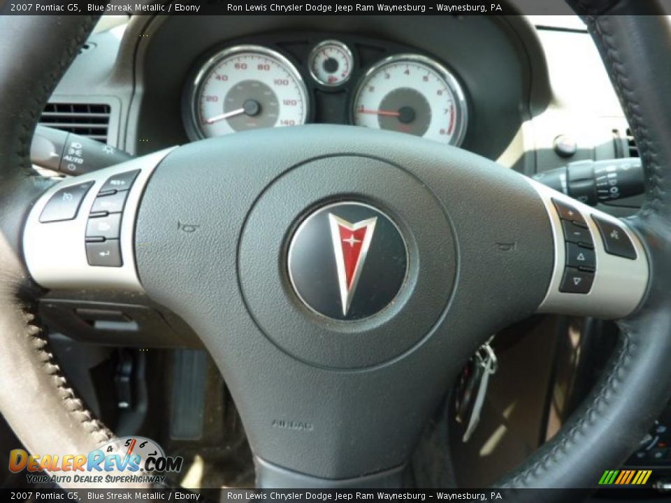 2007 Pontiac G5 Blue Streak Metallic / Ebony Photo #20