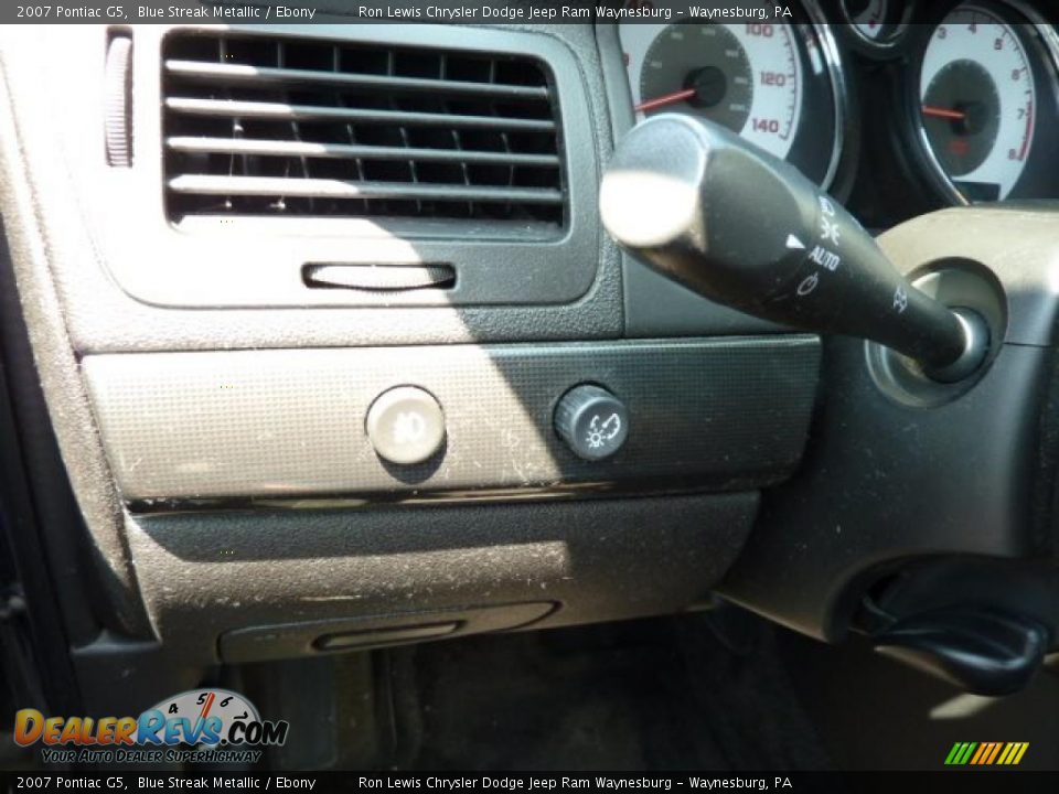 2007 Pontiac G5 Blue Streak Metallic / Ebony Photo #21