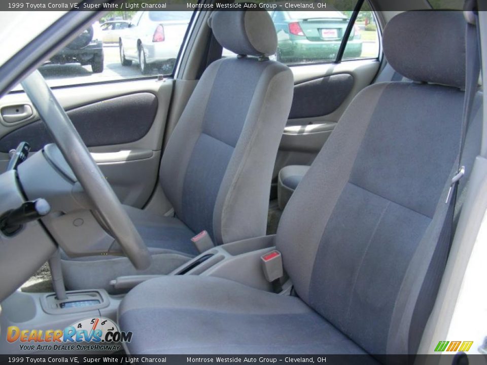 1999 Toyota Corolla VE Super White / Light Charcoal Photo #9