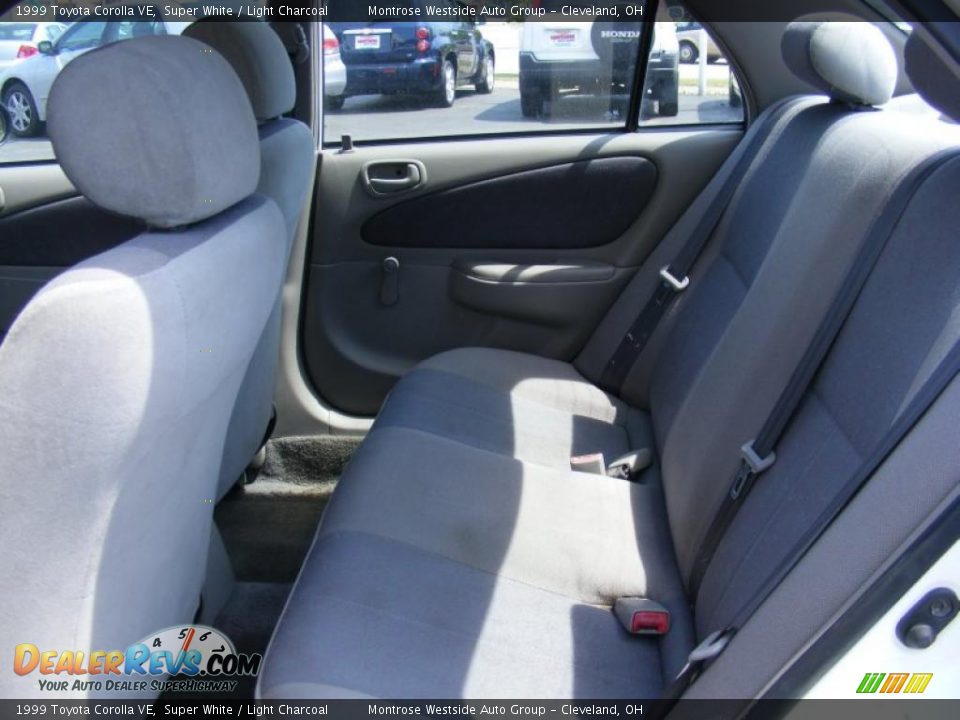1999 Toyota Corolla VE Super White / Light Charcoal Photo #11