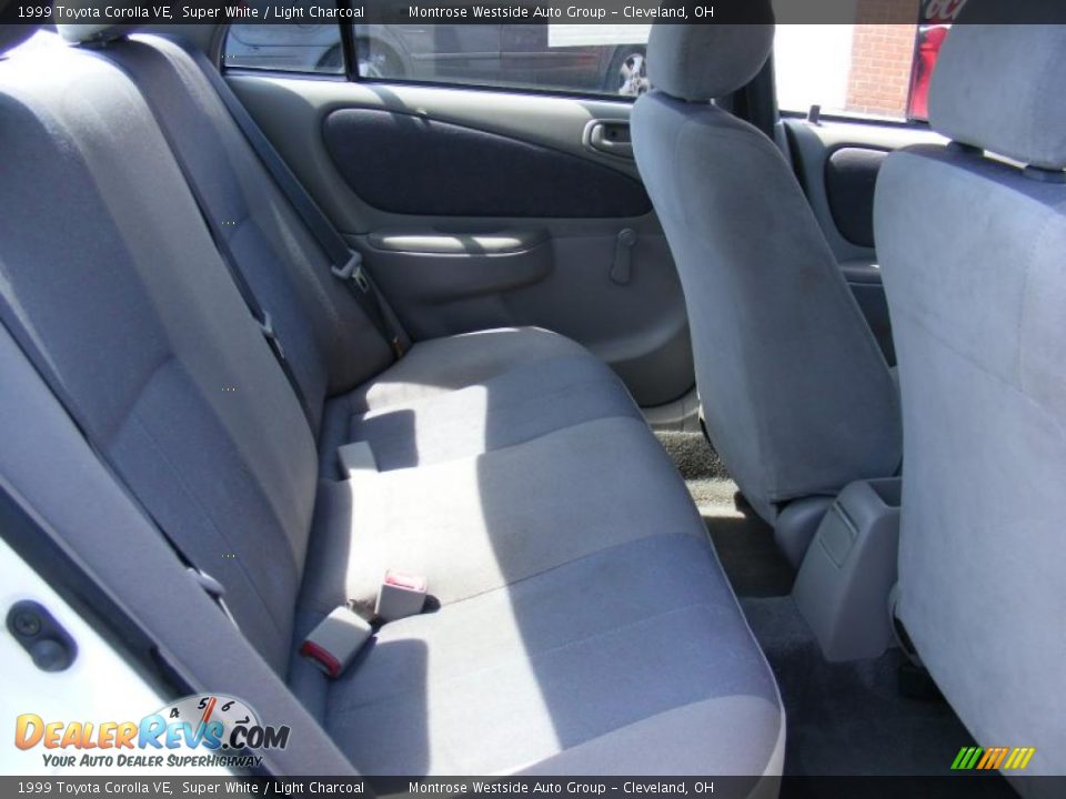 1999 Toyota Corolla VE Super White / Light Charcoal Photo #12