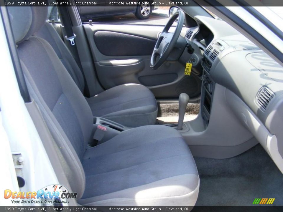 1999 Toyota Corolla VE Super White / Light Charcoal Photo #13