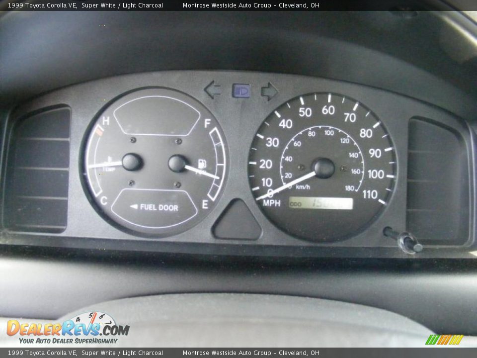 1999 Toyota Corolla VE Super White / Light Charcoal Photo #17