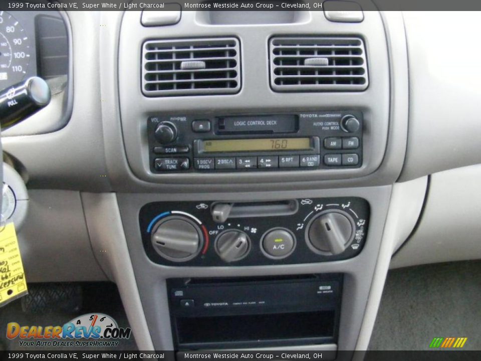 1999 Toyota Corolla VE Super White / Light Charcoal Photo #19
