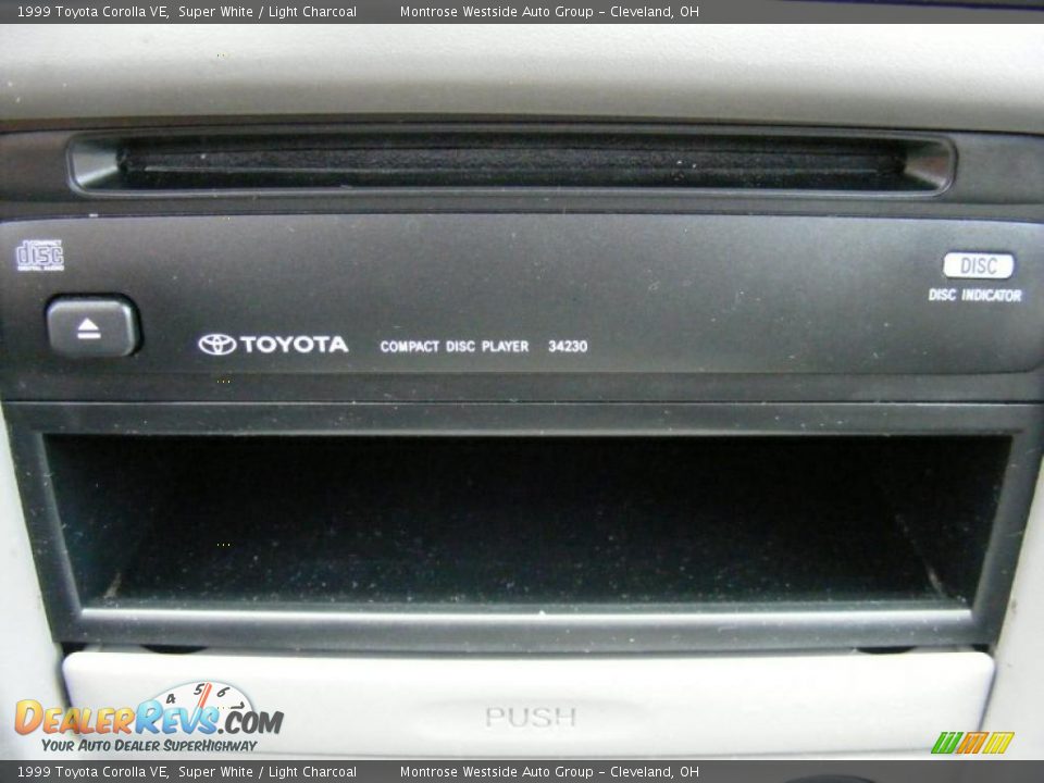 1999 Toyota Corolla VE Super White / Light Charcoal Photo #22