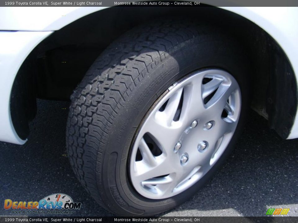 1999 Toyota Corolla VE Super White / Light Charcoal Photo #26