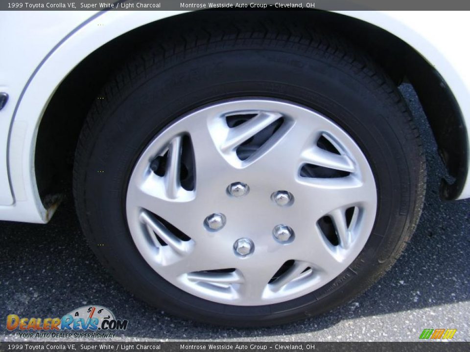 1999 Toyota Corolla VE Super White / Light Charcoal Photo #27