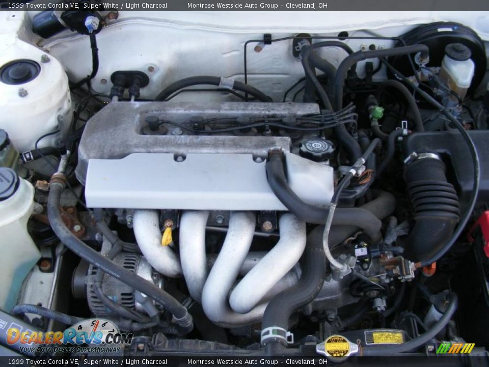 1999 Toyota Corolla VE Super White / Light Charcoal Photo #28