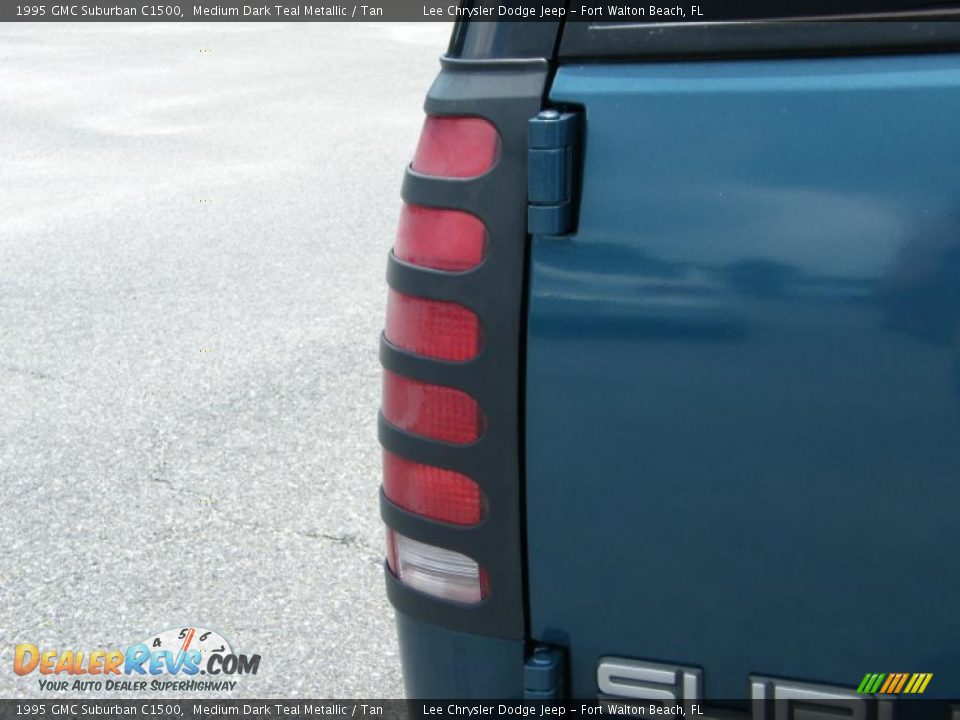 1995 GMC Suburban C1500 Medium Dark Teal Metallic / Tan Photo #10
