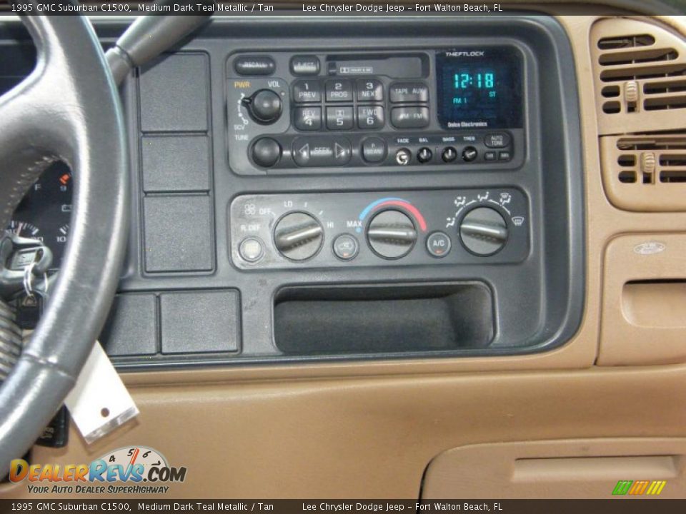 1995 GMC Suburban C1500 Medium Dark Teal Metallic / Tan Photo #19