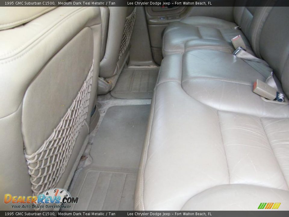 1995 GMC Suburban C1500 Medium Dark Teal Metallic / Tan Photo #21
