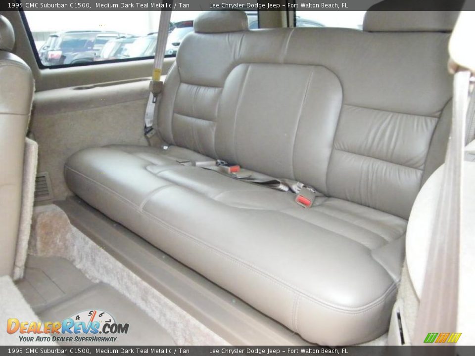 1995 GMC Suburban C1500 Medium Dark Teal Metallic / Tan Photo #22