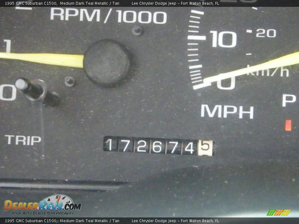 1995 GMC Suburban C1500 Medium Dark Teal Metallic / Tan Photo #29