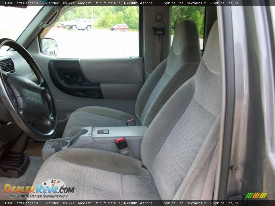 1998 Ford Ranger XLT Extended Cab 4x4 Medium Platinum Metallic / Medium Graphite Photo #5