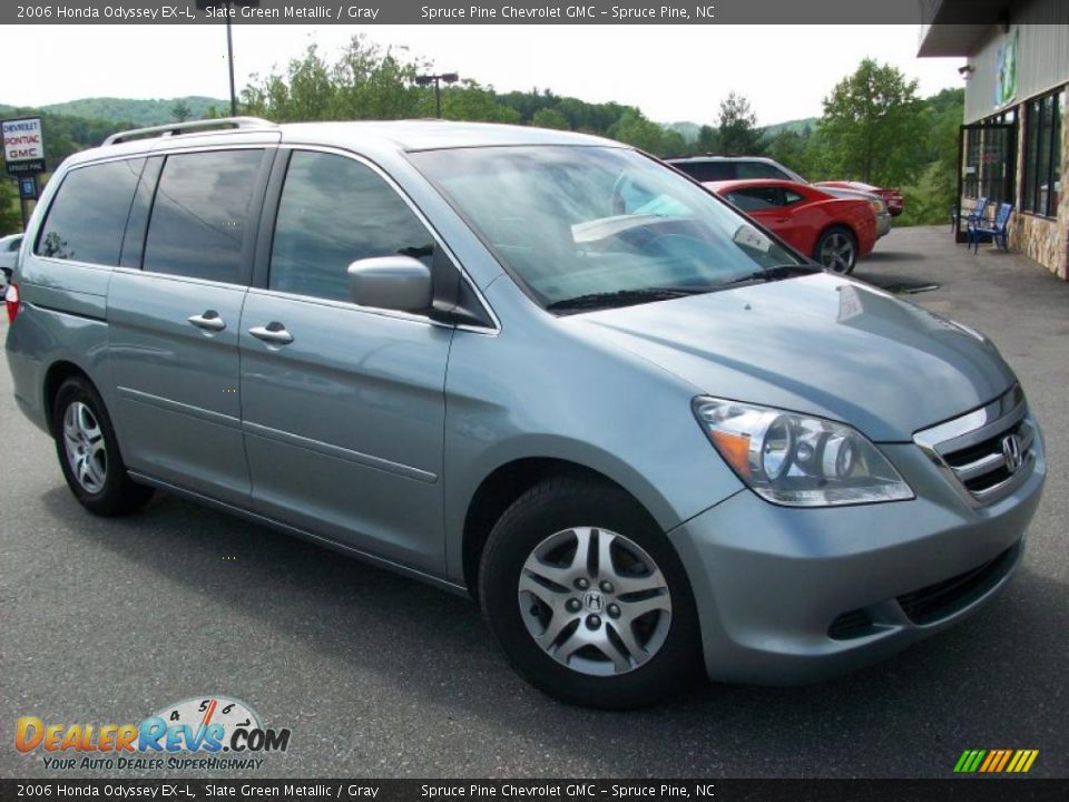 2006 Honda Odyssey EX-L Slate Green Metallic / Gray Photo #4