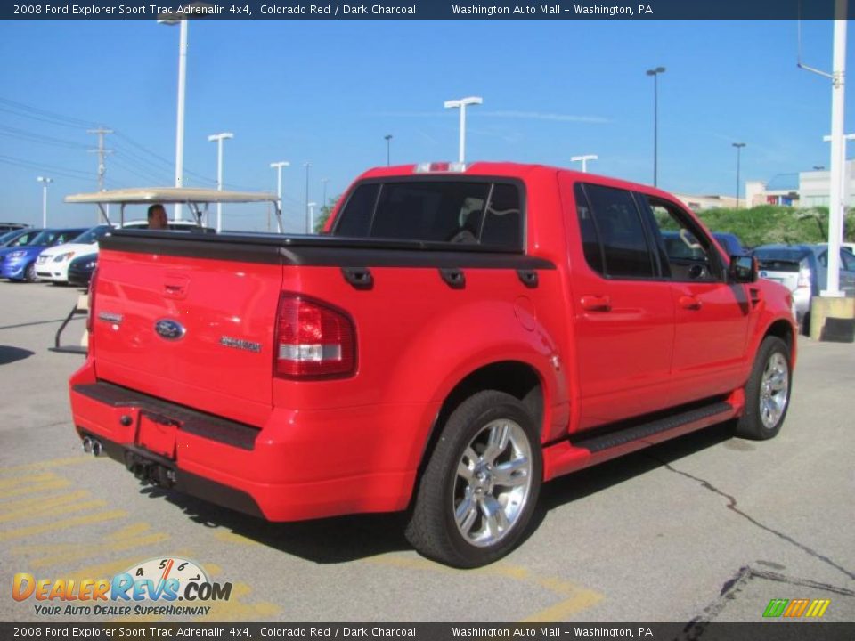 2008 Ford Explorer Sport Trac Adrenalin 4x4 Colorado Red / Dark Charcoal Photo #6