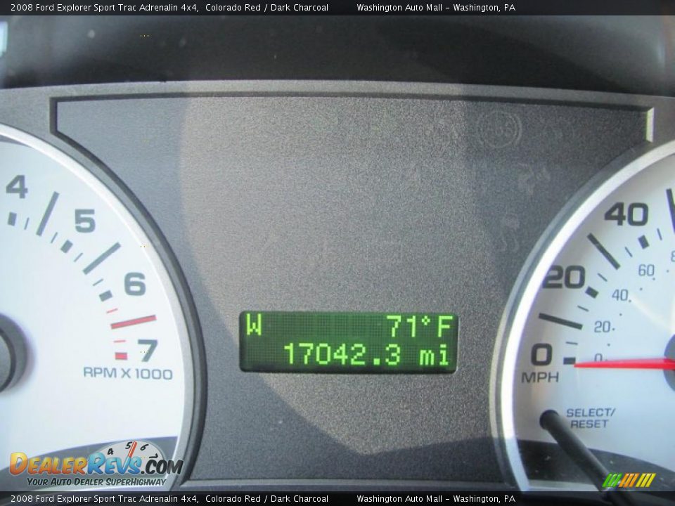 2008 Ford Explorer Sport Trac Adrenalin 4x4 Colorado Red / Dark Charcoal Photo #20