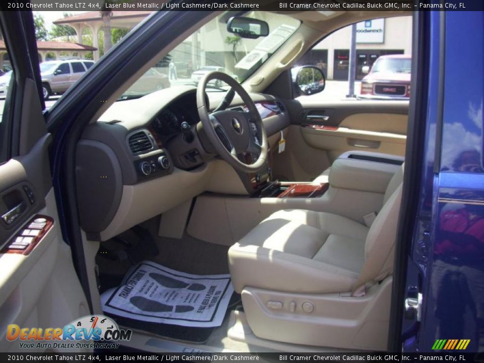 2010 Chevrolet Tahoe LTZ 4x4 Laser Blue Metallic / Light Cashmere/Dark Cashmere Photo #13