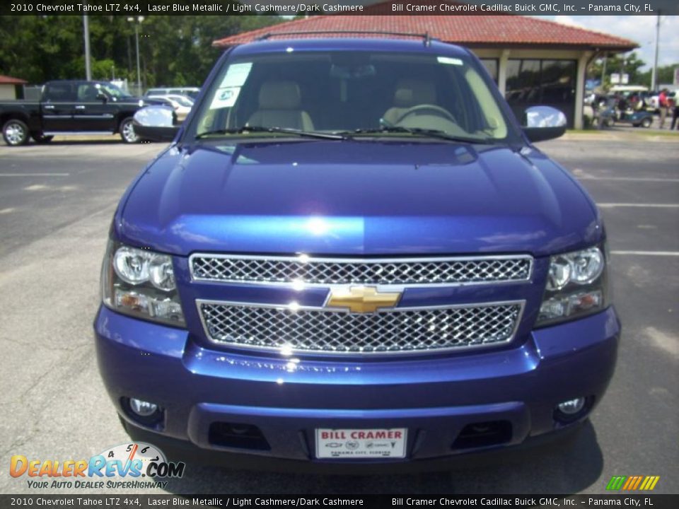 2010 Chevrolet Tahoe LTZ 4x4 Laser Blue Metallic / Light Cashmere/Dark Cashmere Photo #16