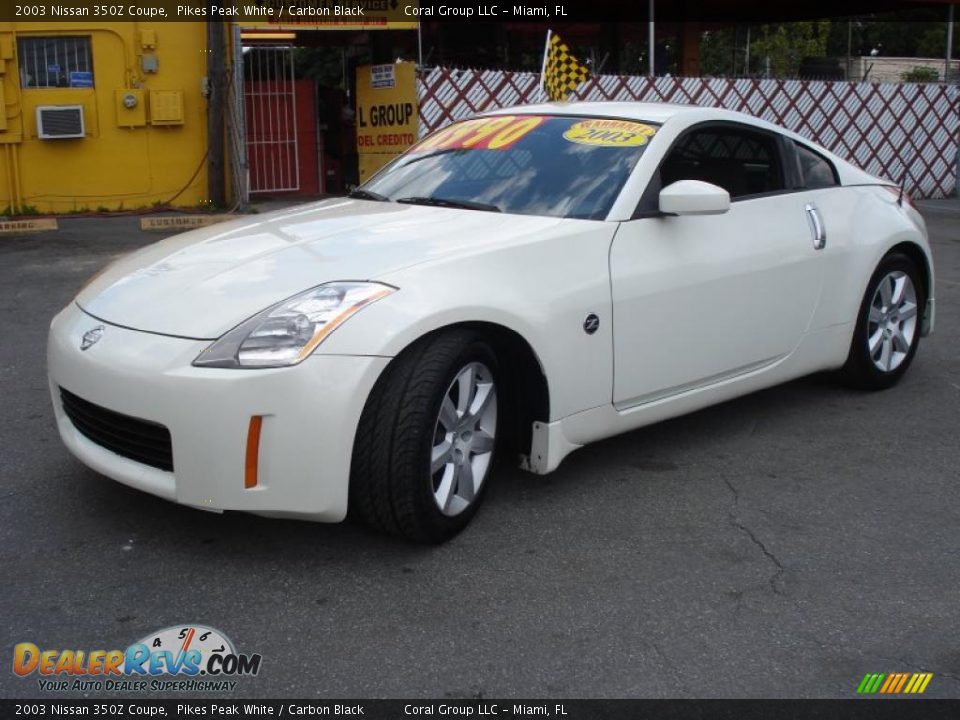 2003 Nissan 350Z Coupe Pikes Peak White / Carbon Black Photo #3