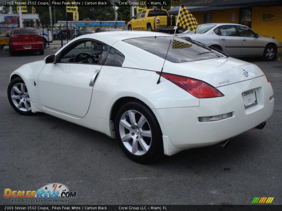 2003 Nissan 350Z Coupe Pikes Peak White / Carbon Black Photo #4