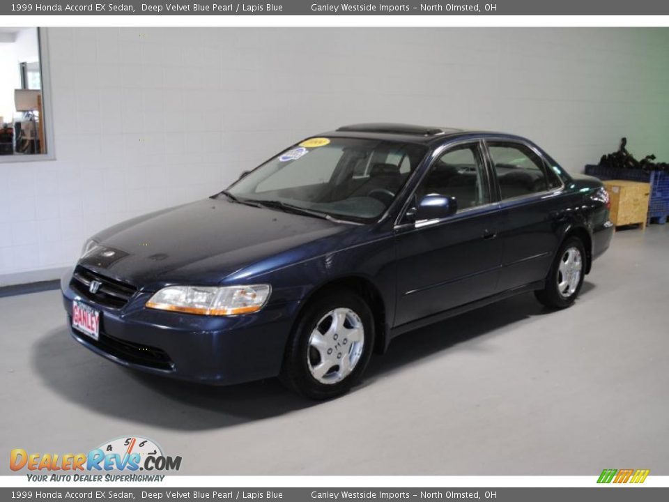 1999 Honda Accord EX Sedan Deep Velvet Blue Pearl / Lapis Blue Photo #1