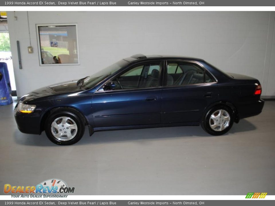 1999 Honda Accord EX Sedan Deep Velvet Blue Pearl / Lapis Blue Photo #2