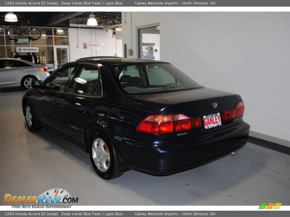 1999 Honda Accord EX Sedan Deep Velvet Blue Pearl / Lapis Blue Photo #4