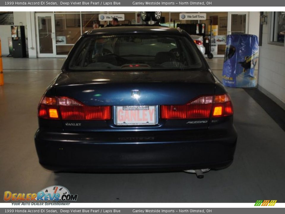 1999 Honda Accord EX Sedan Deep Velvet Blue Pearl / Lapis Blue Photo #5