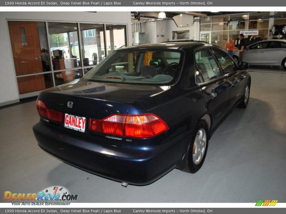 1999 Honda Accord EX Sedan Deep Velvet Blue Pearl / Lapis Blue Photo #6