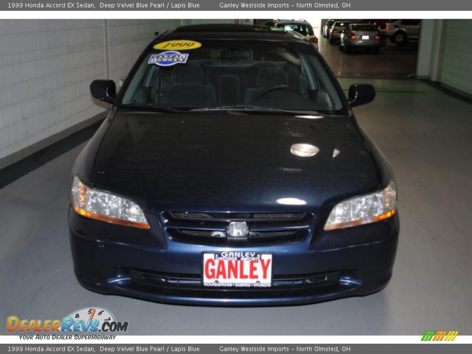 1999 Honda Accord EX Sedan Deep Velvet Blue Pearl / Lapis Blue Photo #8