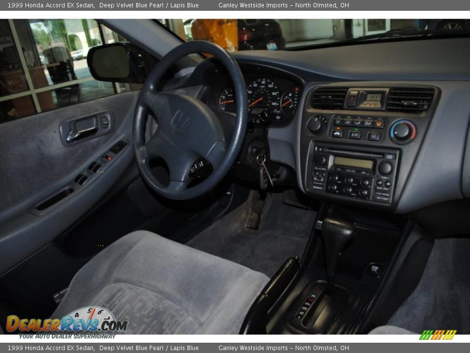 1999 Honda Accord EX Sedan Deep Velvet Blue Pearl / Lapis Blue Photo #9