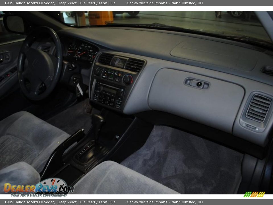 1999 Honda Accord EX Sedan Deep Velvet Blue Pearl / Lapis Blue Photo #12