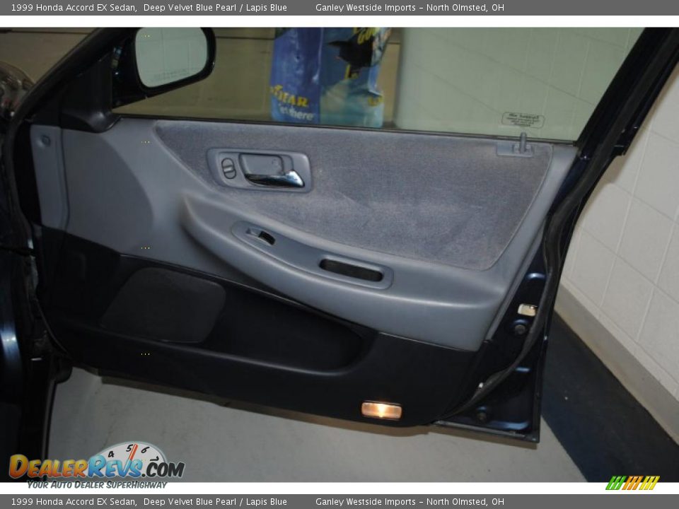 1999 Honda Accord EX Sedan Deep Velvet Blue Pearl / Lapis Blue Photo #13