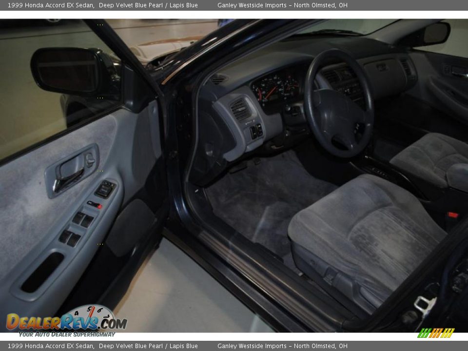 1999 Honda Accord EX Sedan Deep Velvet Blue Pearl / Lapis Blue Photo #16