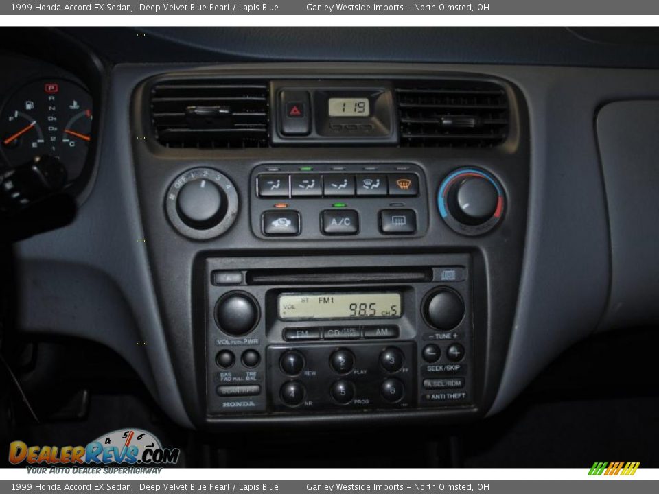 1999 Honda Accord EX Sedan Deep Velvet Blue Pearl / Lapis Blue Photo #18
