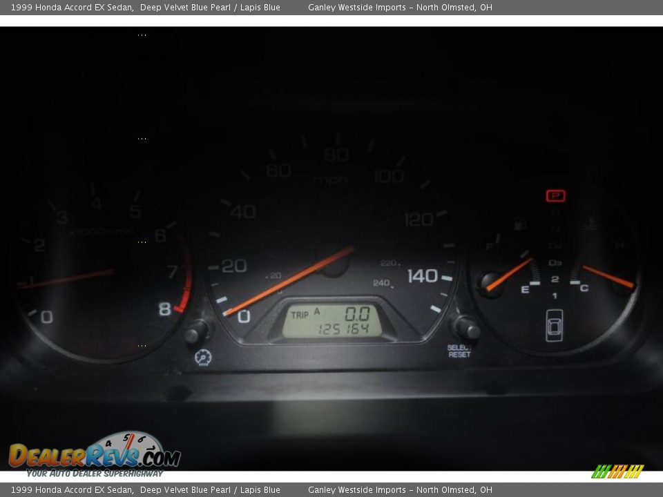 1999 Honda Accord EX Sedan Deep Velvet Blue Pearl / Lapis Blue Photo #20