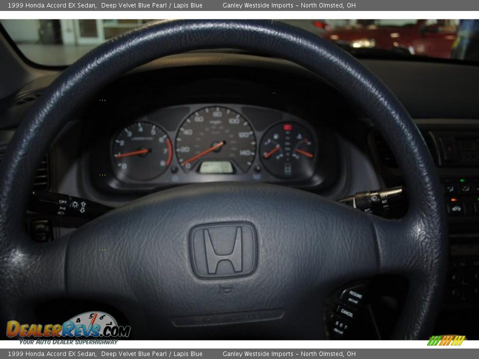 1999 Honda Accord EX Sedan Deep Velvet Blue Pearl / Lapis Blue Photo #21
