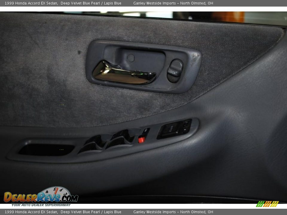 1999 Honda Accord EX Sedan Deep Velvet Blue Pearl / Lapis Blue Photo #22