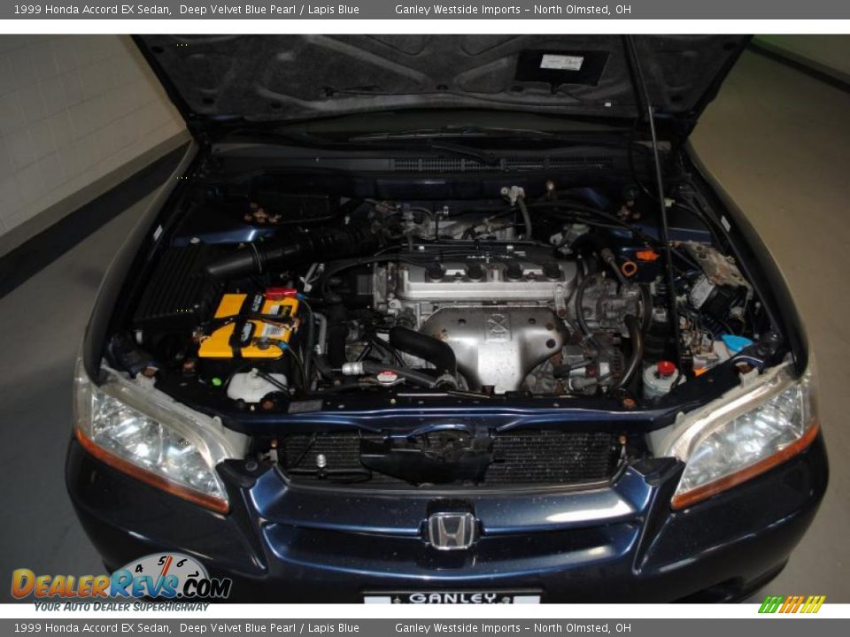 1999 Honda Accord EX Sedan Deep Velvet Blue Pearl / Lapis Blue Photo #23